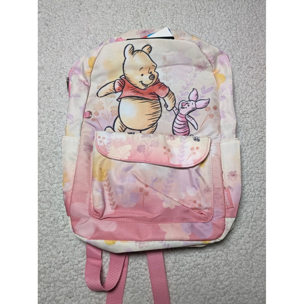 WondaPop Disney Kids Backpack Winnie the Pooh Piglet Pink Floral One Size